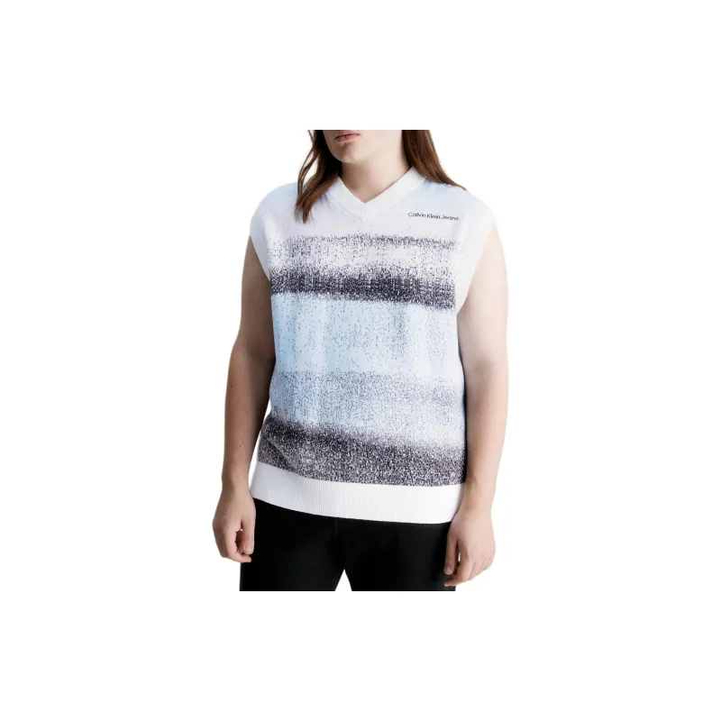 CALVIN KLEIN Tank Top Europe Version Men's Printed Jacquard-3