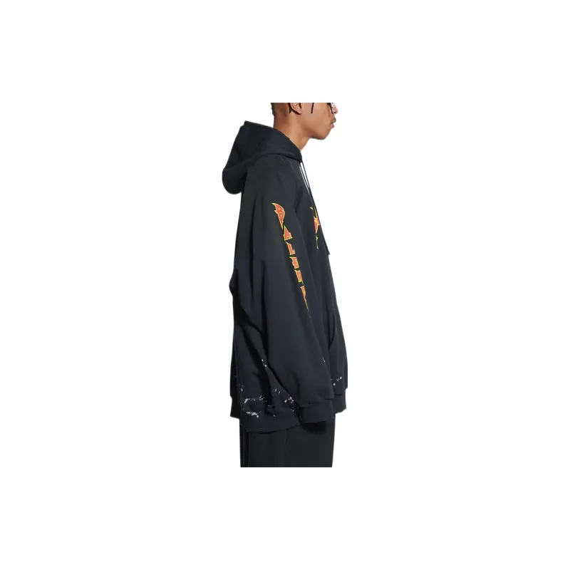 Balenciaga Metal Vintage Oversized Medium Fleece Hoodie-3