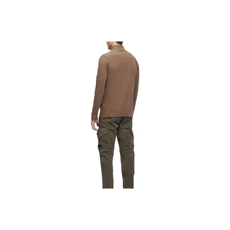 C.P.Company Lens detail Zipped Cotton Cardigan-2