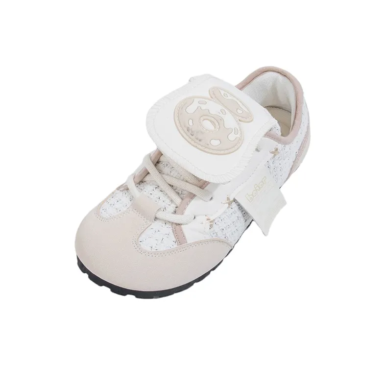 MINGKUANG Street Style Donut, Box Slip Resistant, Abrasion Resistant, Lightweight Low Top Skateboard Shoes Women's-7