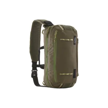 Patagonia Recycled Nylon Shoulder Bag, Crossbody Bag Unisex Potted Green