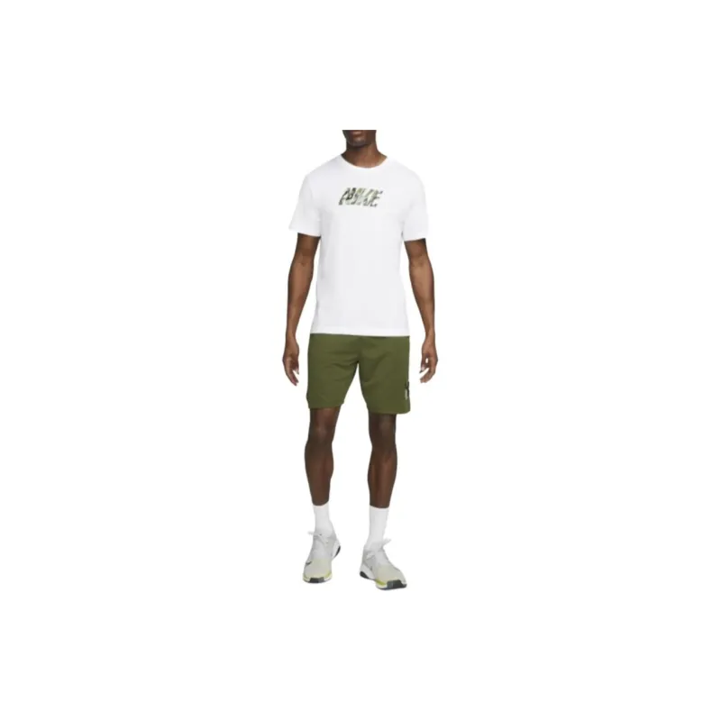 Nike Dri-FIT Sport Clash Men's Training T-Shirt - White T-Shirt Men's White-2