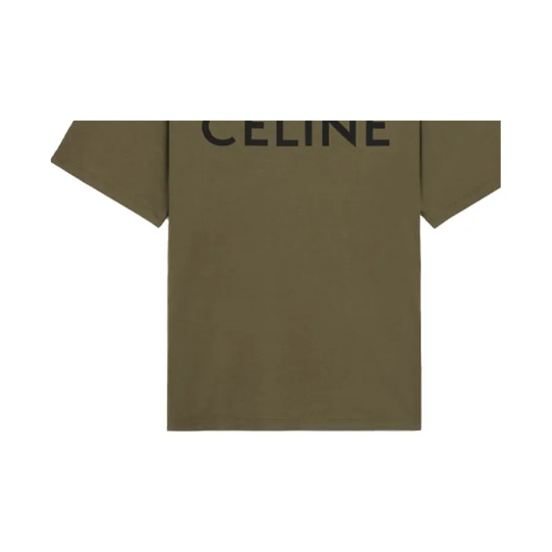 CELINE T-Shirt Men's Dark Green-4