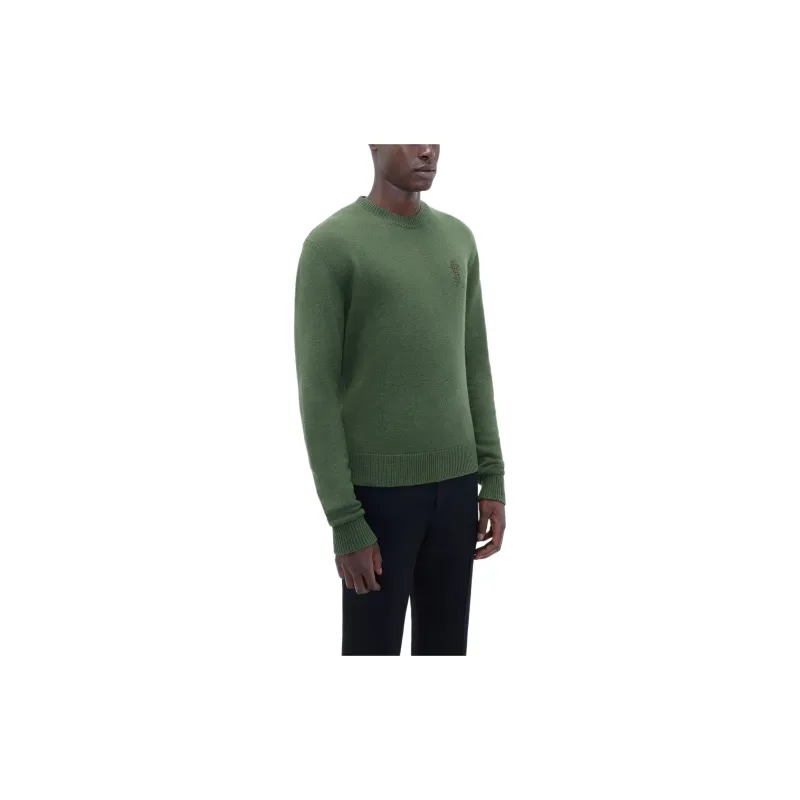 AMIRI Amiri Stack Crewneck Sweater Men's Green-3