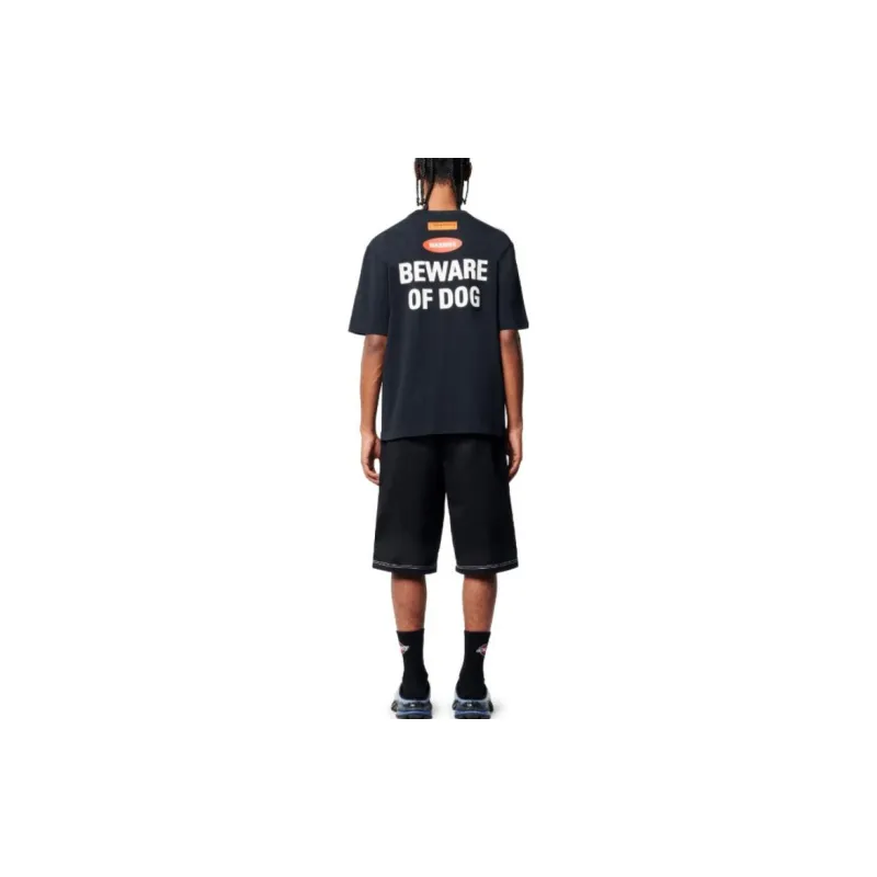 HERON PRESTON Beware Of Dog Crewneck T Shirt-3