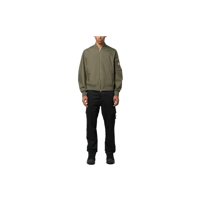 Moncler Logo-patch Zip-up Bomber Jacket-1