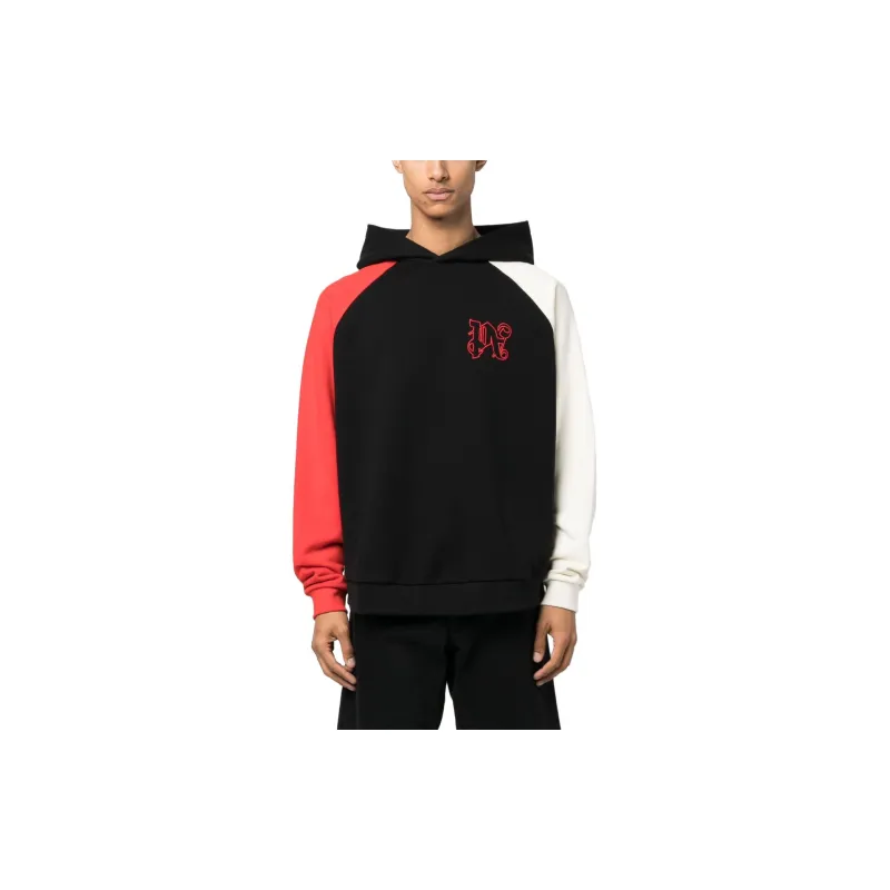 PALM ANGELS Racing Cotton Hoodie-1