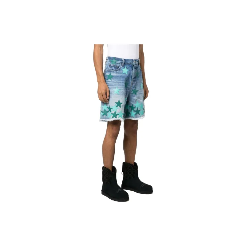 AMIRI Chemist Star Denim Shorts-3