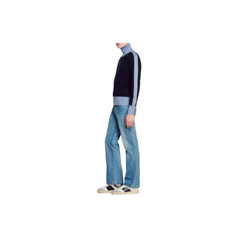 Sandro Sweatshirt Men's Marine Blue-3