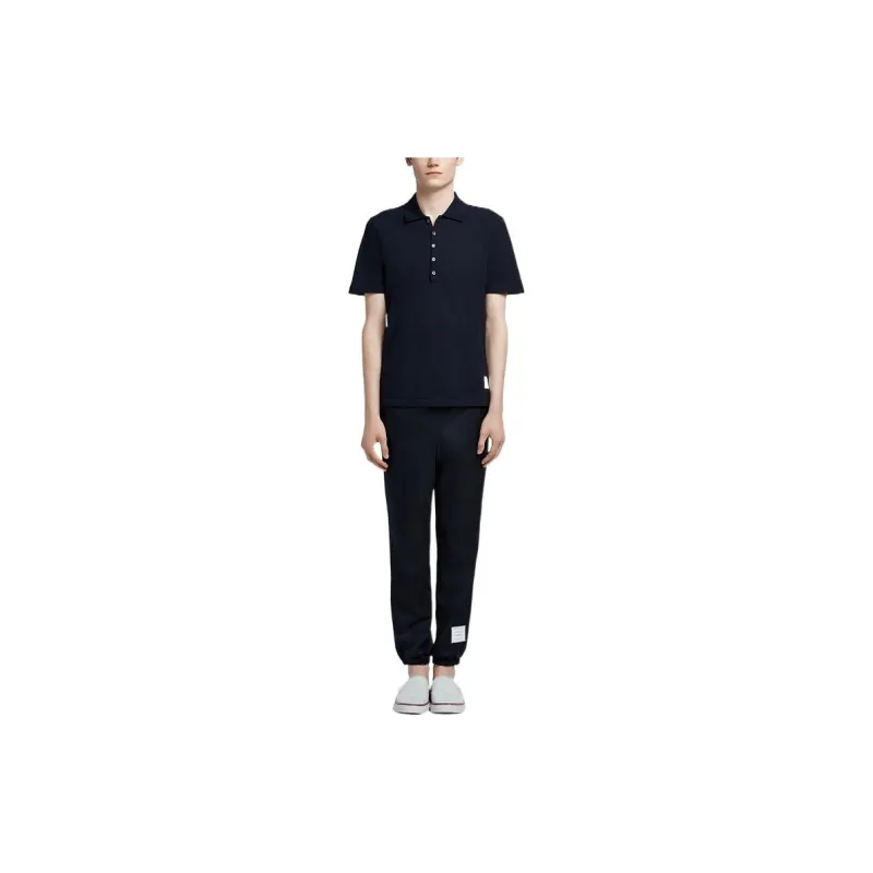 THOM BROWNE Drawstring waist Wool Track Pants-3