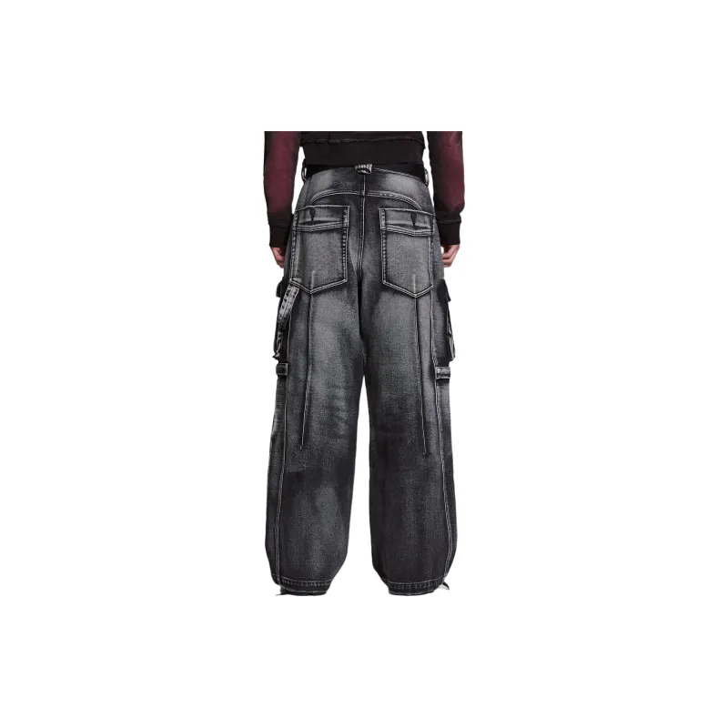 Jaded London Jeans Men's Gray Black-1