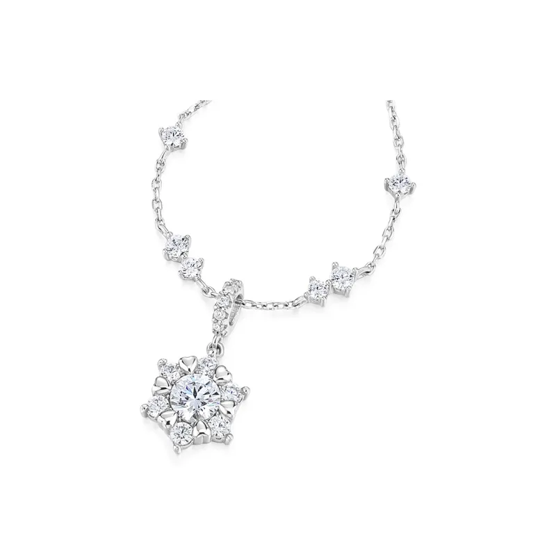 KADER S925 Silver Necklaces Women's Silver white Gift Box-1
