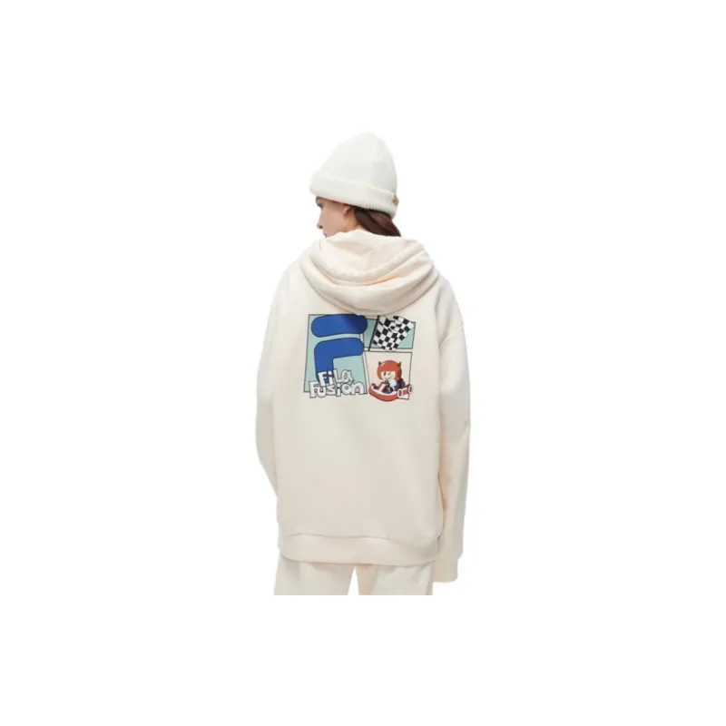 FILA FUSION FOB Series Sweatshirt Unisex Skin Gray-3