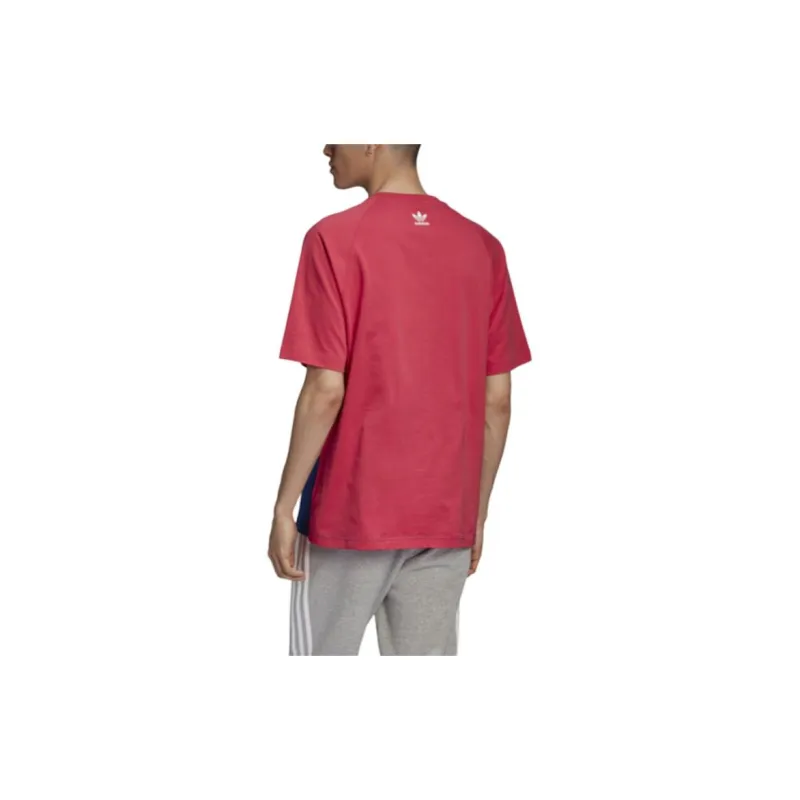 Adidas Originals BIG TREFOIL T Shirt Men's Red-5