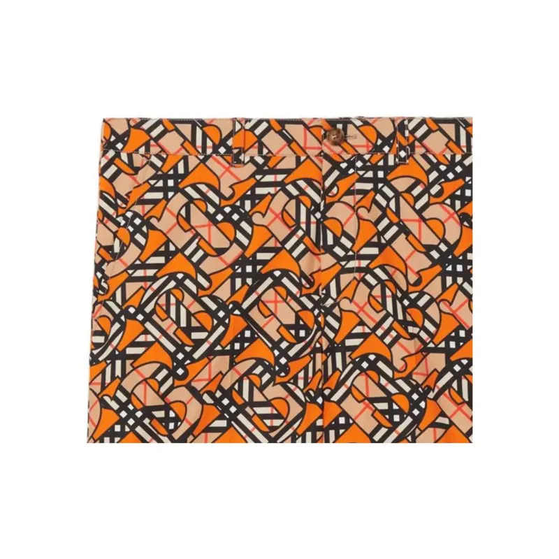 Burberry Casual Shorts Men Orange-3