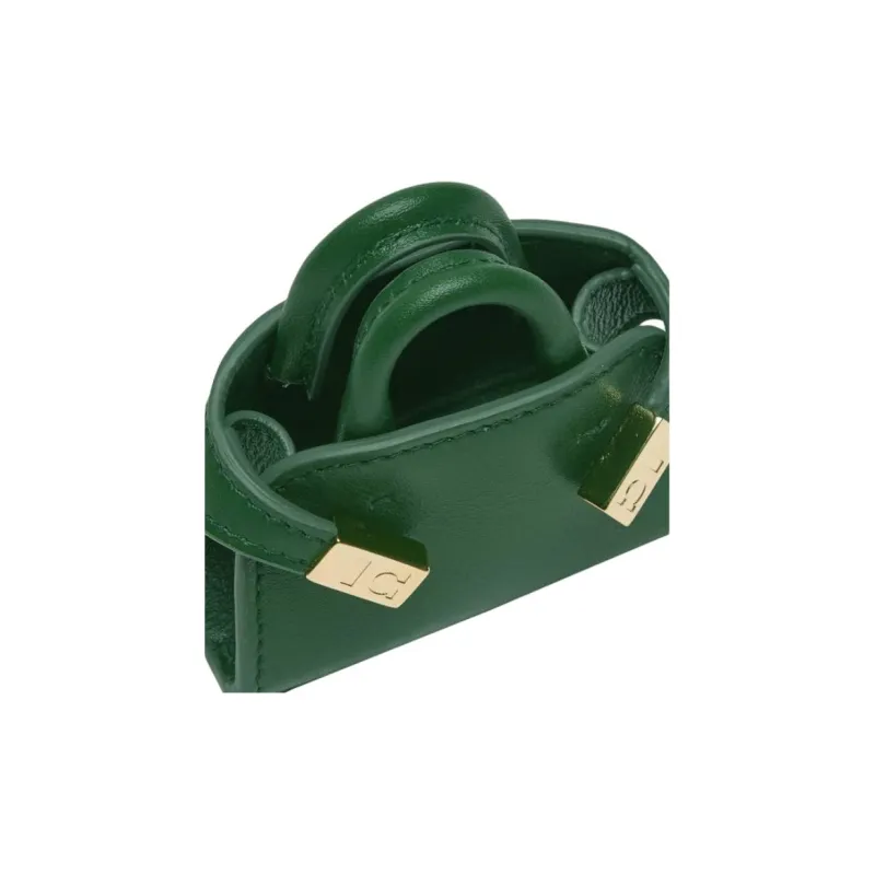 FERRAGAMO Calfskin Pendant Bag Accessories Mini Women's Forest Green-2