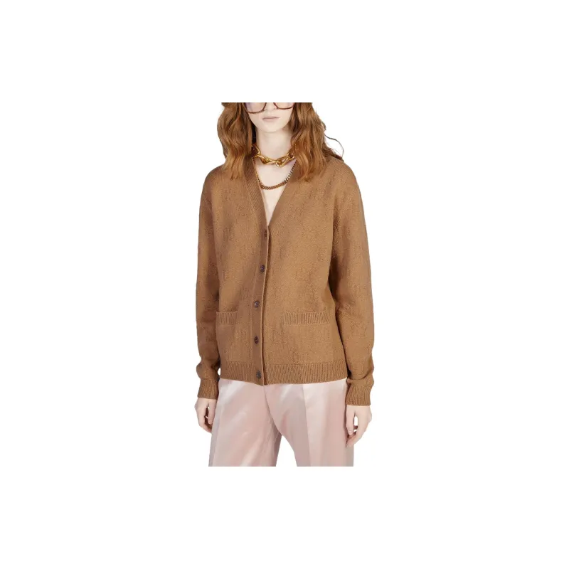 GUCCI Gg Motif Wool Cardigan-1