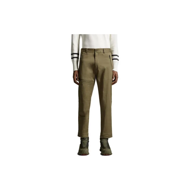 Moncler Logo patch Twill Tapered leg Trousers-2