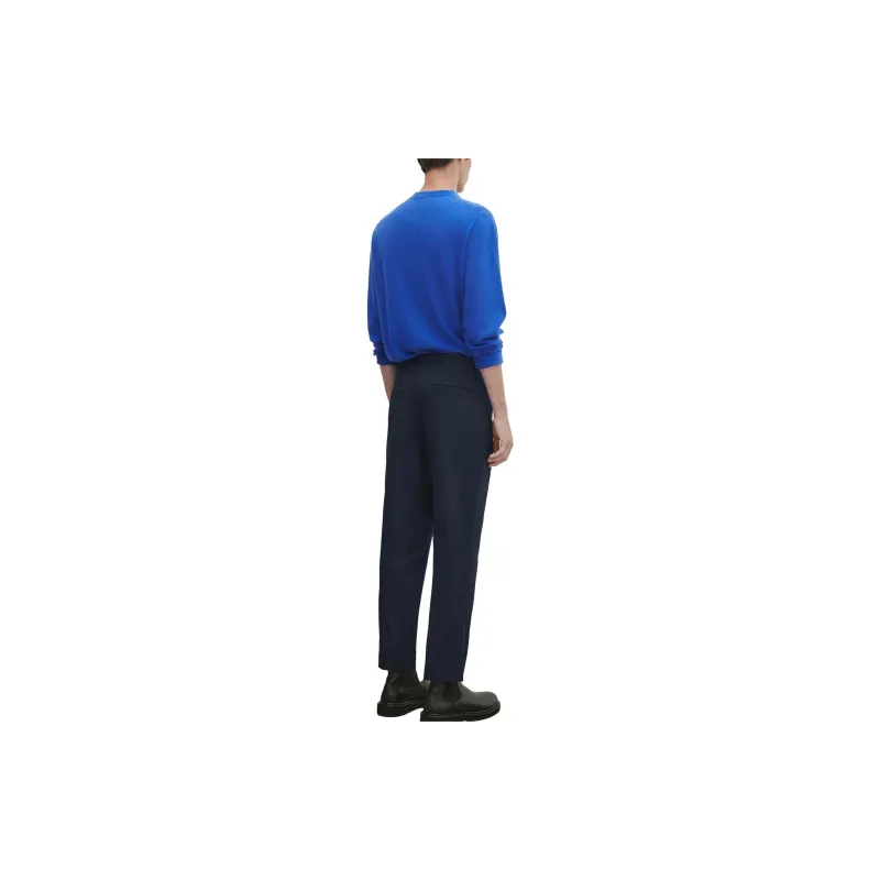 Massimo Dutti Cashmere Sweaters Men Steel Blue-4