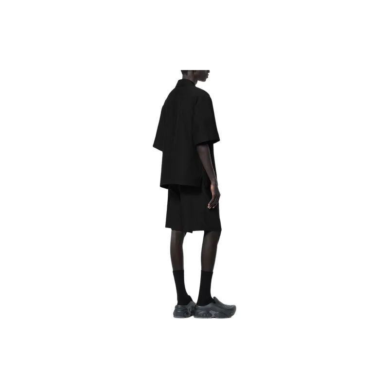 LOUIS VUITTON Mini Monogram Silk Blend Tailored Shorts Casual Shorts Men's Black-1