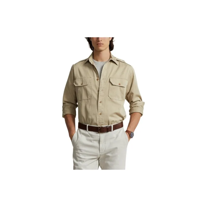 Polo Ralph Lauren SS24 Shirt Men's Khaki-1