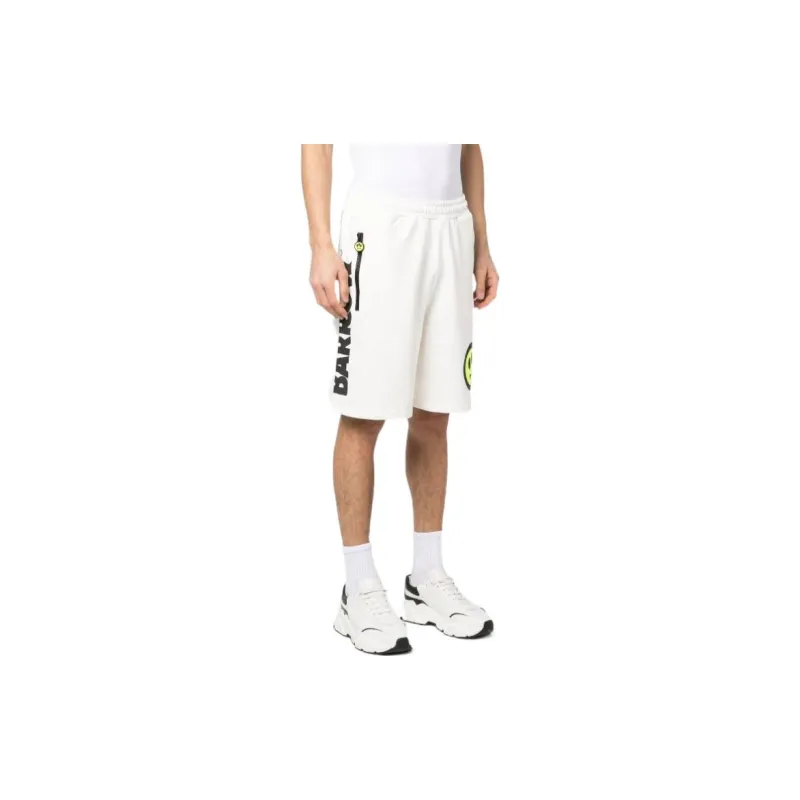 Barrow Logo-Printed Thigh-Length Track Shorts-3