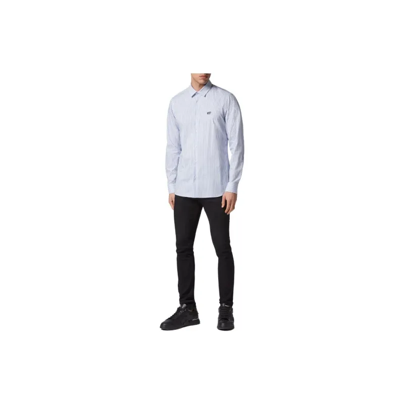 PHILIPP PLEIN Graphic print Striped Shirt-1