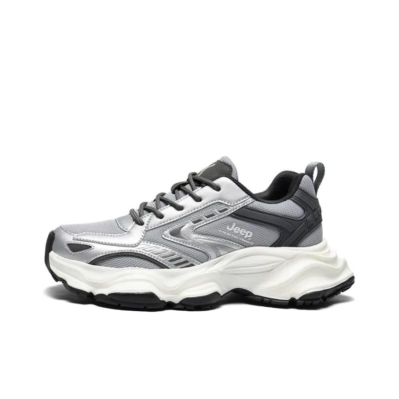 Jeep Anti-Slip And Wear-Resistant Coverage Low-Top Chunky Sneakers Men's-6