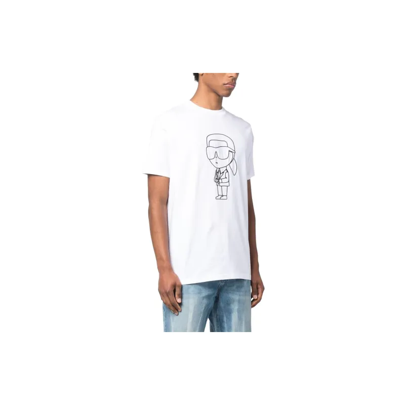 KARL LAGERFELD SS23 T Shirt Men's White-2