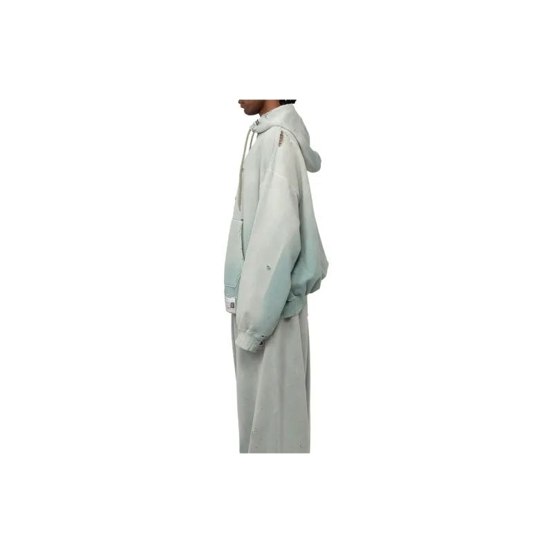Maison Mihara Yasuhiro Distressed effect Cotton Hoodie-4