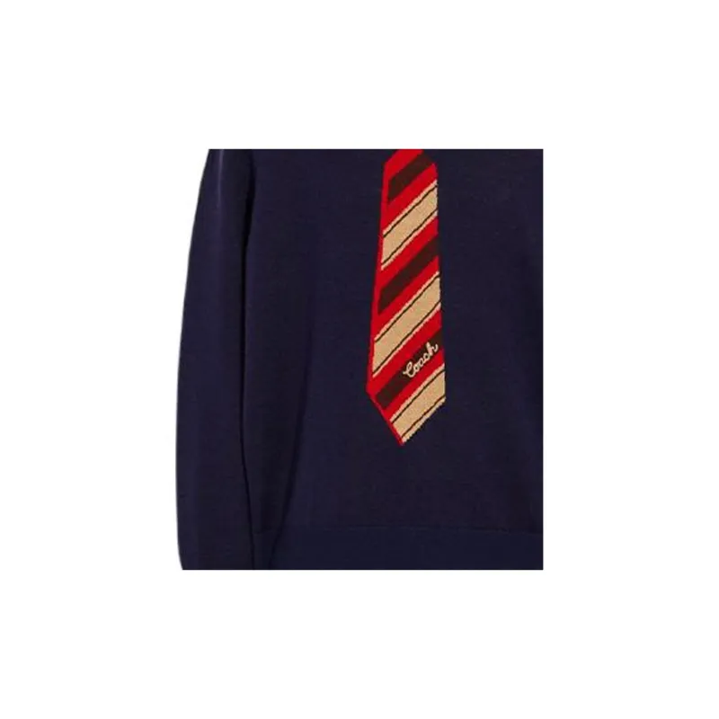 COACH Sweaters Men Marine Blue-5