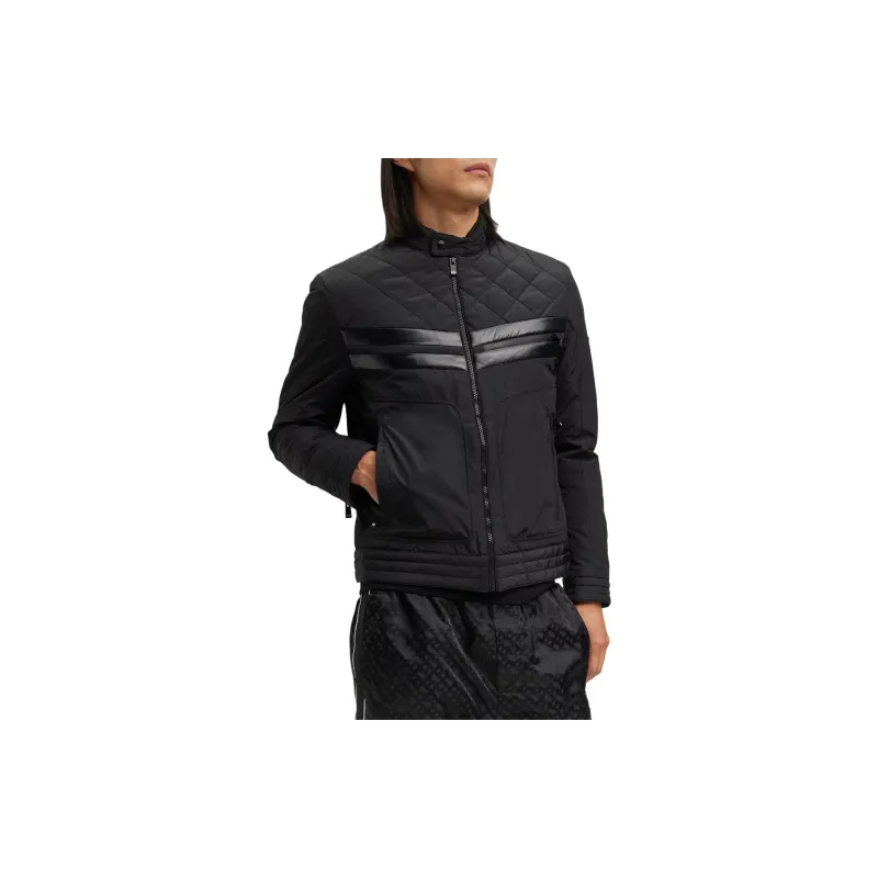 HUGO BOSS Diamond pattern Bomber Jacket-2