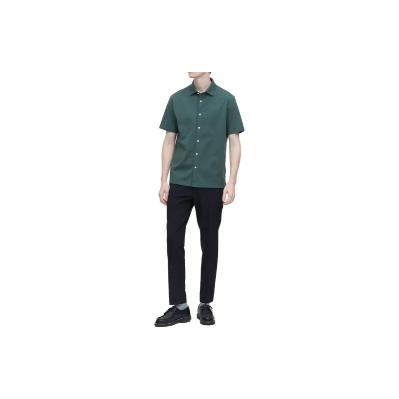 UNIQLO Shirts Unisex Dark Green-1