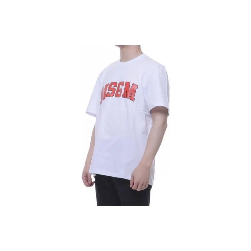 MSGM T Shirts Men White-3