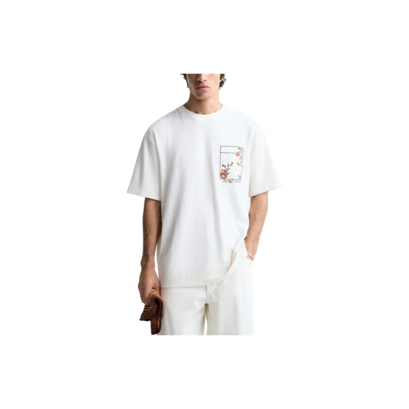 ZARA T-Shirts Men White-1