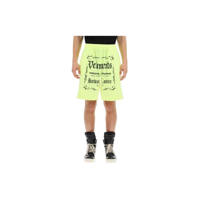 Vetements Black Label Logo Shorts-1