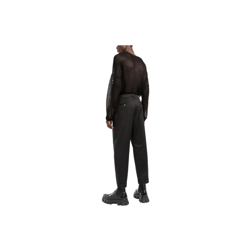 BALMAIN Turn Up Hem Cropped Trousers-3