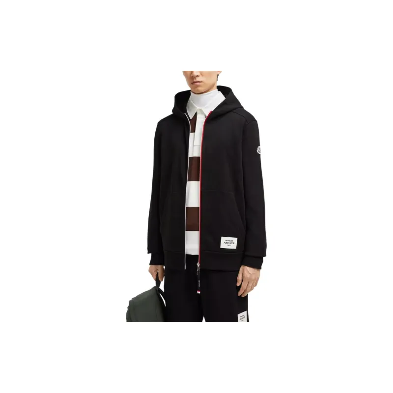 Moncler Logo Patch Zipped Hoodie-4