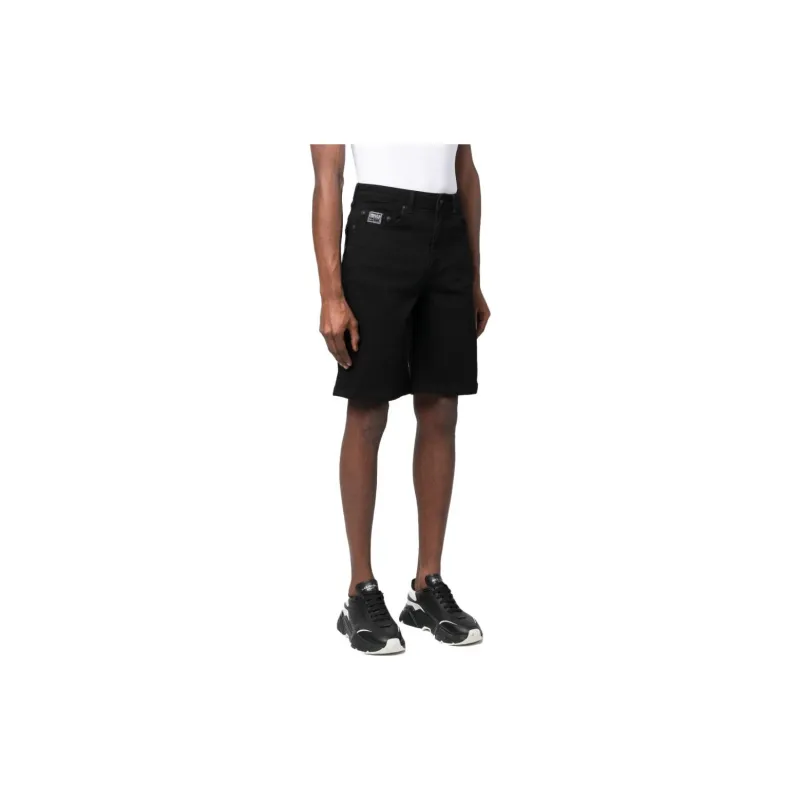 VERSACE JEANS COUTURE Denim Shorts Men Black-3