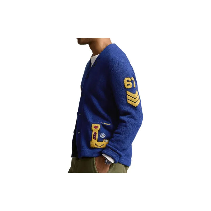 Polo Ralph Lauren Varsity Patchwork Cardigan-4
