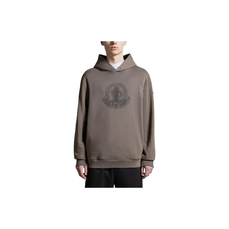 Moncler Logo print Cotton Hoodie-1
