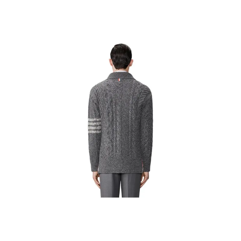 THOM BROWNE Button Up Knit Cardigan-2
