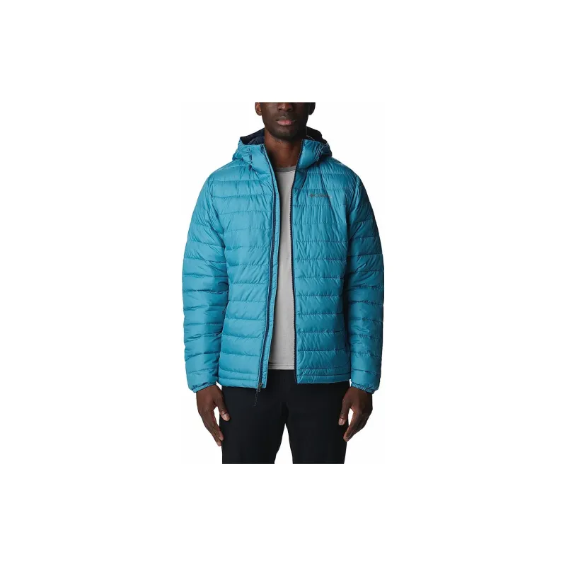 Columbia Powder Lite Hooded Jacket Jacket Men's Light Blue-2
