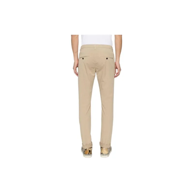 Dondup Mid Rise Straight Leg Trousers-3