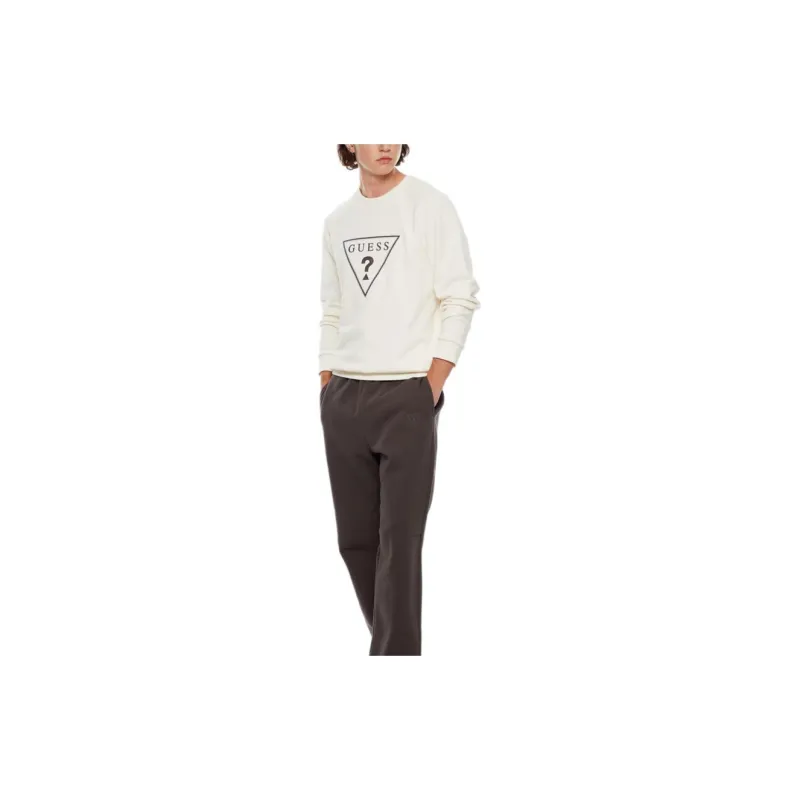 GUESS Sweatshirts Men Ecru-3