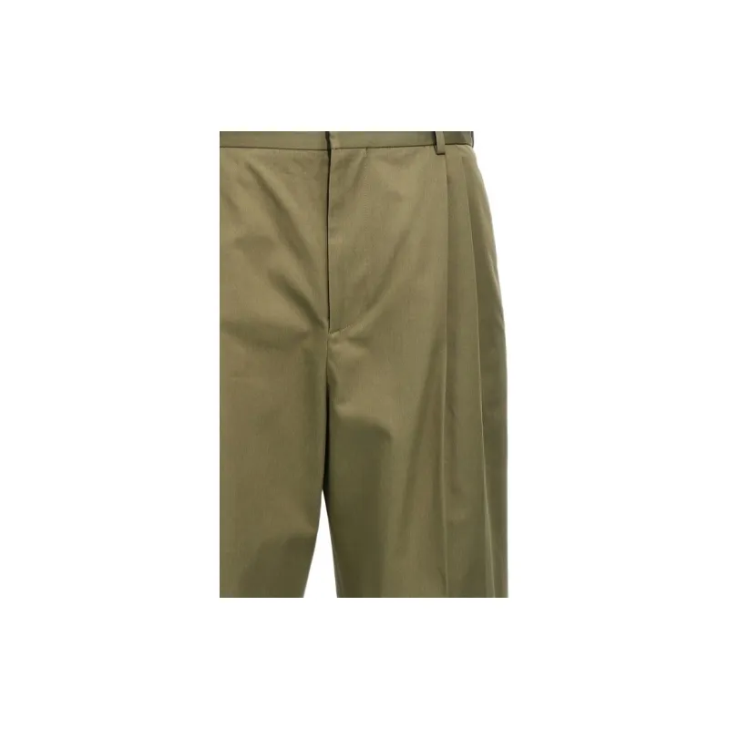 LOEWE Mid Rise Pleated Trousers-2