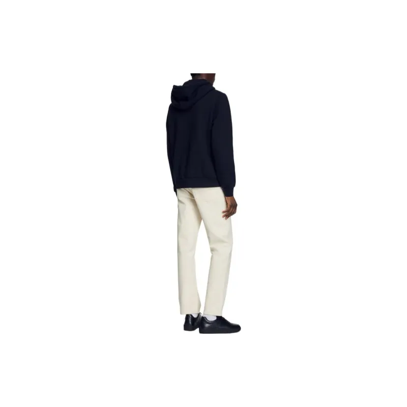 Sandro Logo print Zip up Hoodie-2