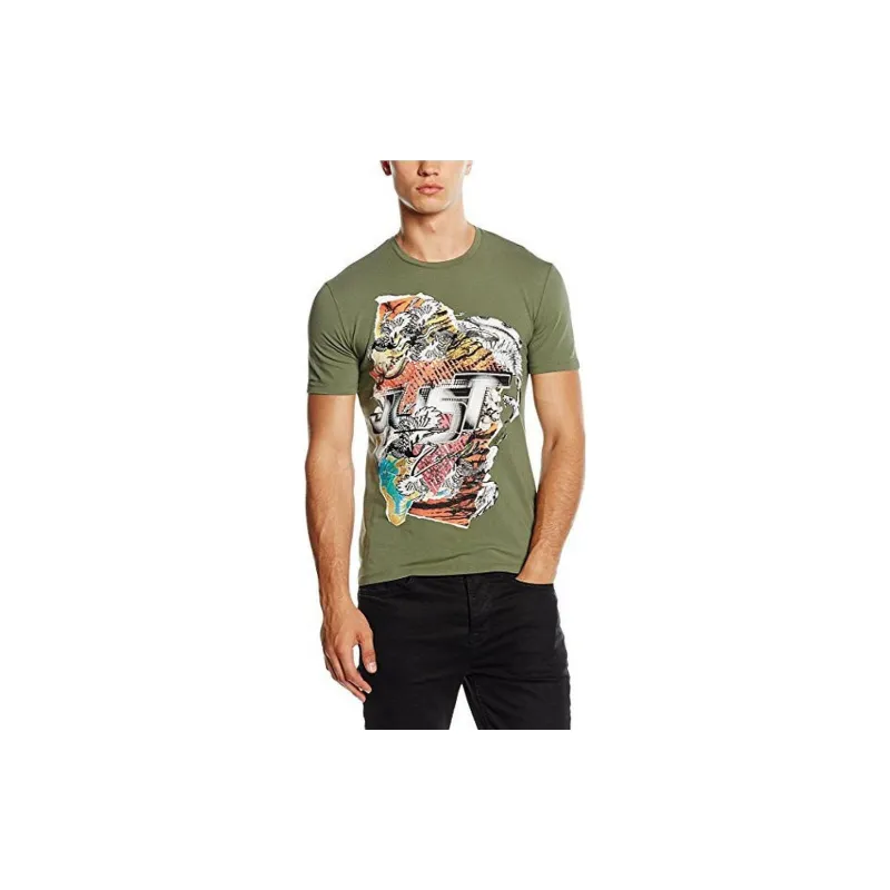Just Cavalli T Shirt Men's Green-3