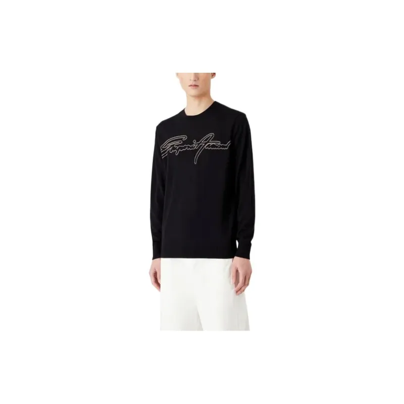 EMPORIO ARMANI SS23 Sweater Men's Navy Blue-3