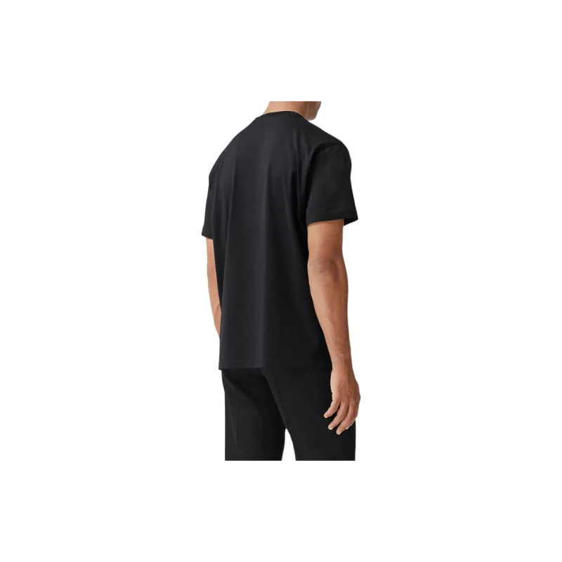 Burberry T-Shirts Men Black-2